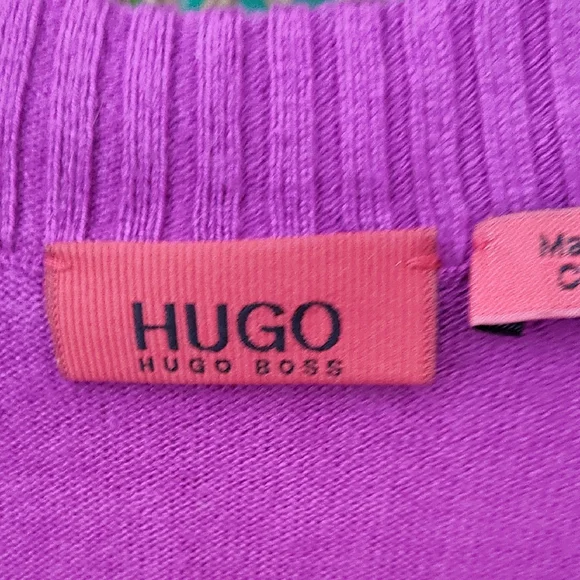 Hugo Boss Purple Ribbed Fitted Tank Top - Picture 2 of 6